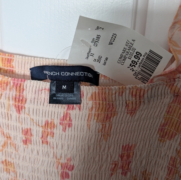 French Connection | Floral smocked maxi dress - Size Medium - Picture 3 of 3